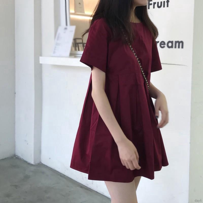 Đầm nữ ngắn tay dáng ôm phong cách Hàn Quốc