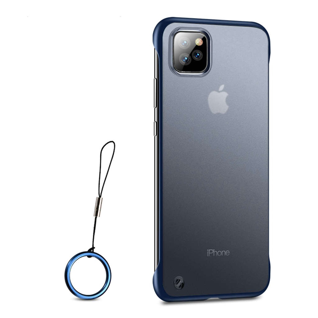 Ốp Điện Thoại Trong Suốt Viền Kim Loại Có Vòng Đỡ Cho Iphone 11 2019 11 Pro Xr Xs Max X 8 7 6 6s Plus