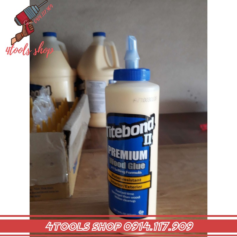 Keo dán gỗ, keo Titebond II Premium Wood Glue 473ml