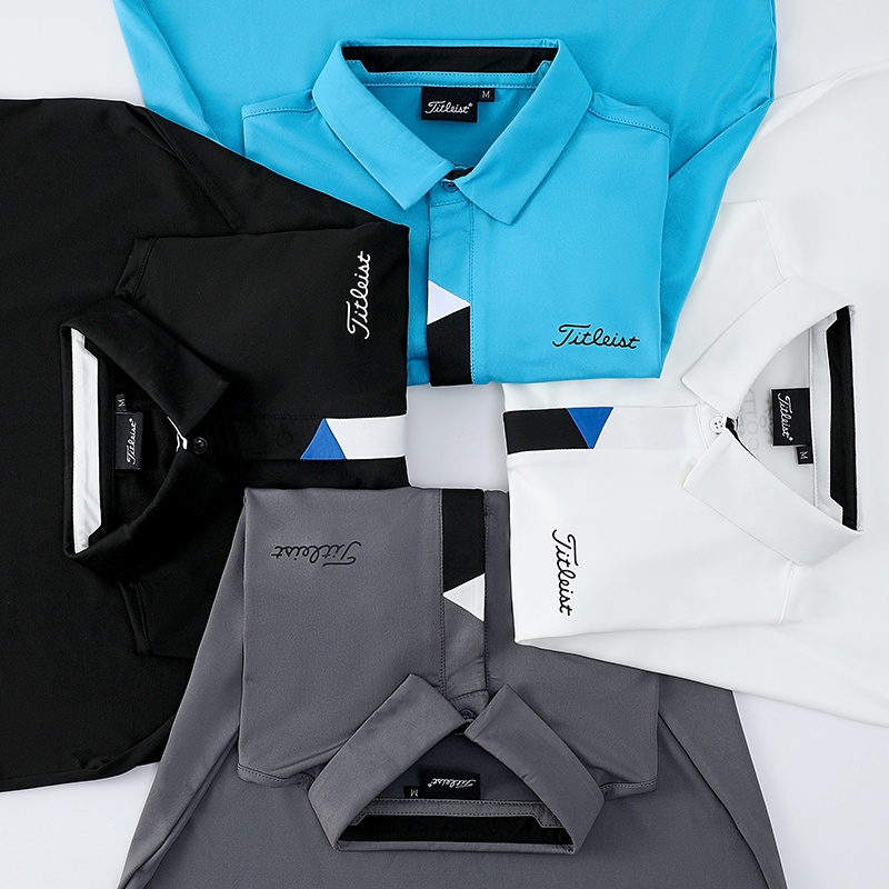 Tit Golf Dài tay Áo sơ mi Nam Mùa thu Đông Golf Mặc cho Nam Áo thun Polo Nhanh khô Thể thao Hàng đầu Quần áo Ngoài trời