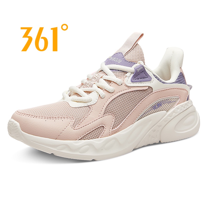 361 Degrees Đôi giày thể thao chạy bộ 682132210 thoáng khí co giãn trọng lượng nhẹ hấp thụ sốc dành cho nữ