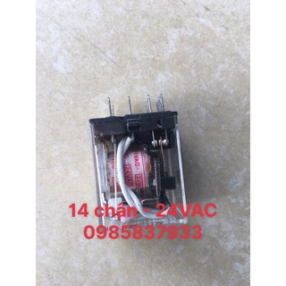 Rơ le 14 chân 24VAC Omron Nhật tại Máy NTT bảo hành dài hạn lắp đặt dễ dàng