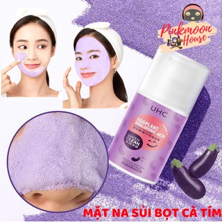 Mặt Nạ Sủi Bọt Cà Tím Sáng Da Cấp Collagen Căng Bóng Gương Mặt Eggplant