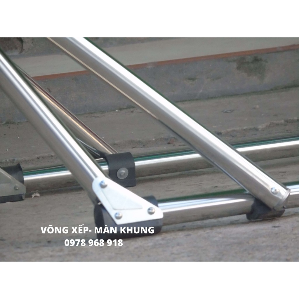 võng xếp inox giá rẻ( có tặng lưới)