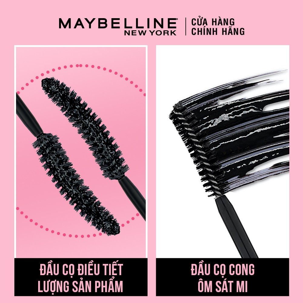 Bộ đôi Mascara Cong Mi Hyper Curl 18.4ml Maybelline New York