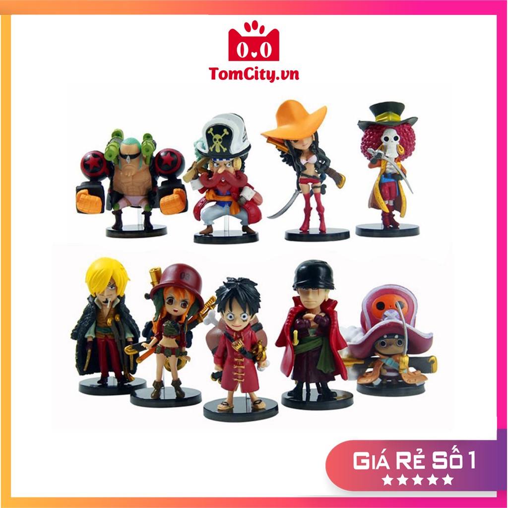 Combo Bộ 9 Mô Hình One Piece - Team Luffy