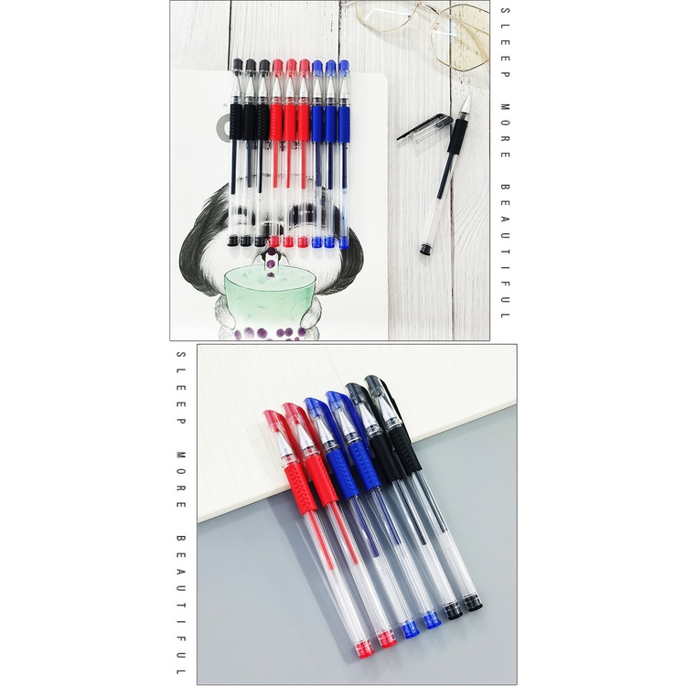 Bút Bi Nước Văn Phòng 0.5mm Mực Đều, Nét Chữ Đẹp