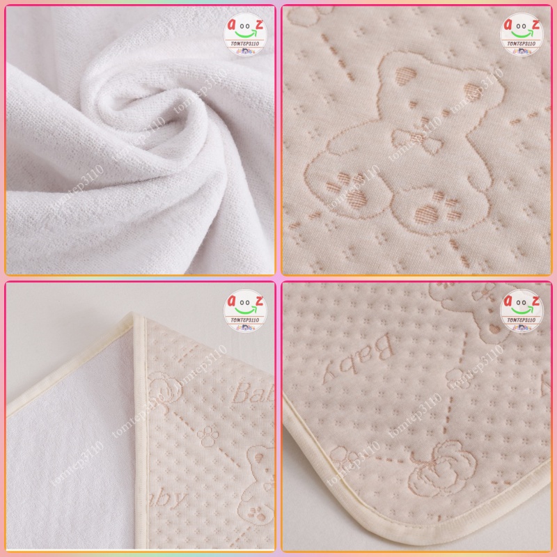 Thảm Lót Chống Thấm Organic,Tấm Lót Sơ Sinh Thay Tã  100% Cotton Hữu Cơ Tự Nhiên An Toàn Cho Nàn Da Của Bé