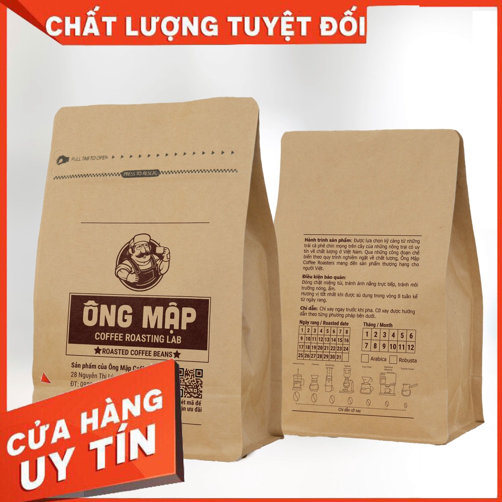 Cà Phê Robusta Đăk Lắc - Túi 250Gr (Dạng bột) - Ông Mập Coffee Roasting Lab