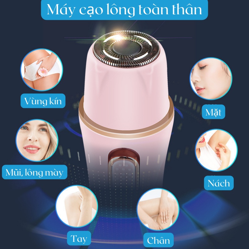 Máy Cạo Lông Toàn Thân Chính Hãng Bugu BZ-35666 Đa Năng Cạo Sát Sạc Nhanh Nhỏ Gọn Tiện Lợi An Toàn