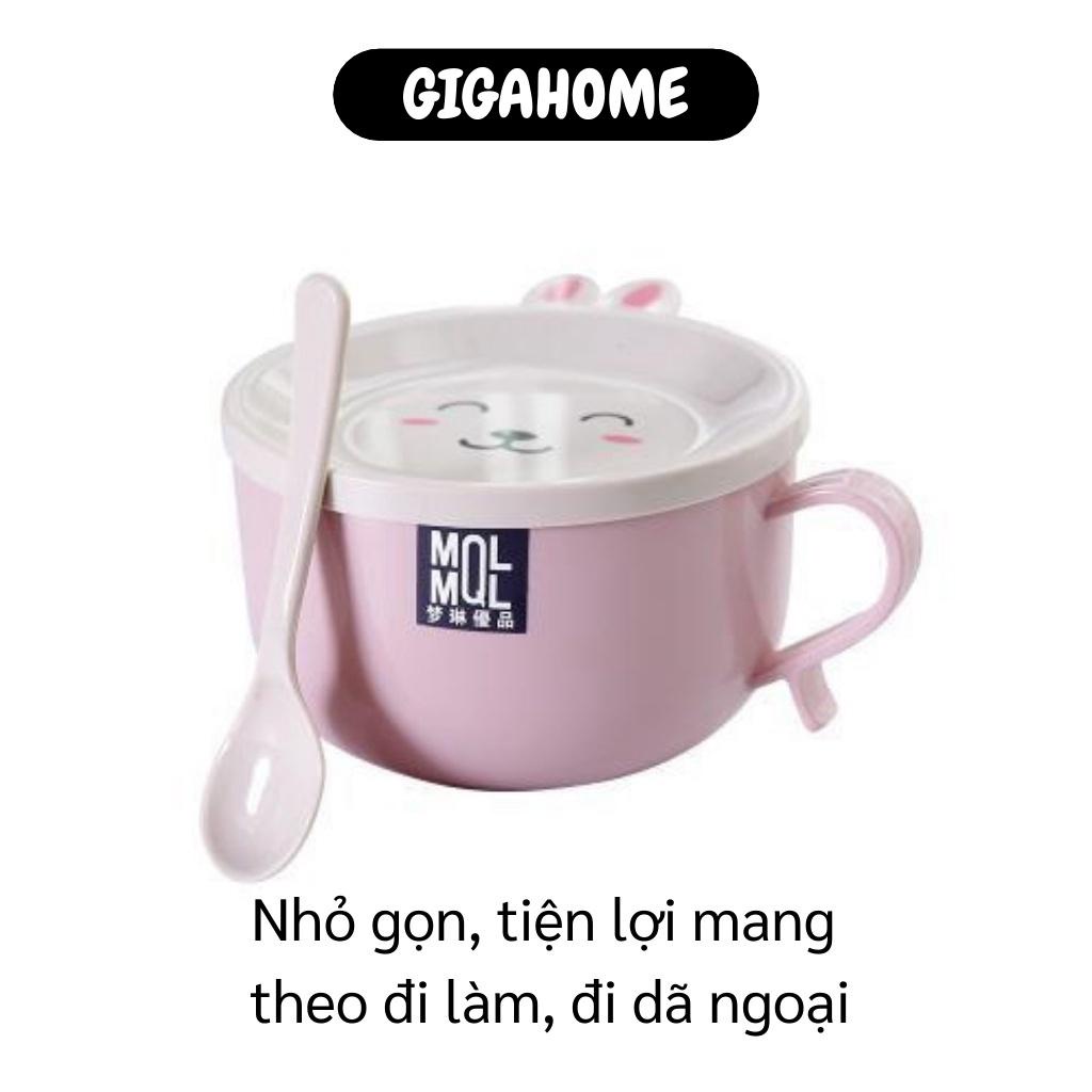 Ca ăn mỳ   GIÁ VỐN] Ca ăn mỳ MQL có nắp và tay cầm cực kì tiện dụng, chống vỡ chịu nhiệt tốt, thiết kế dễ thương 6865