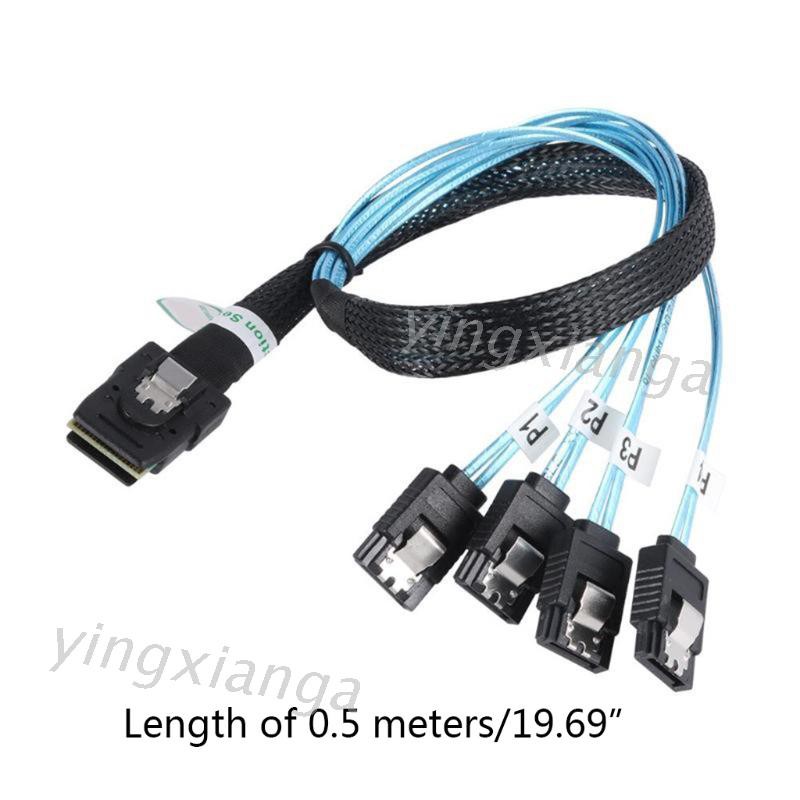 Dây Cáp Chuyển Đổi Mini Sff-8087 Sang 4 Sata Sff8087 36p Sang 4 Sata 7p 12gbps | BigBuy360 - bigbuy360.vn