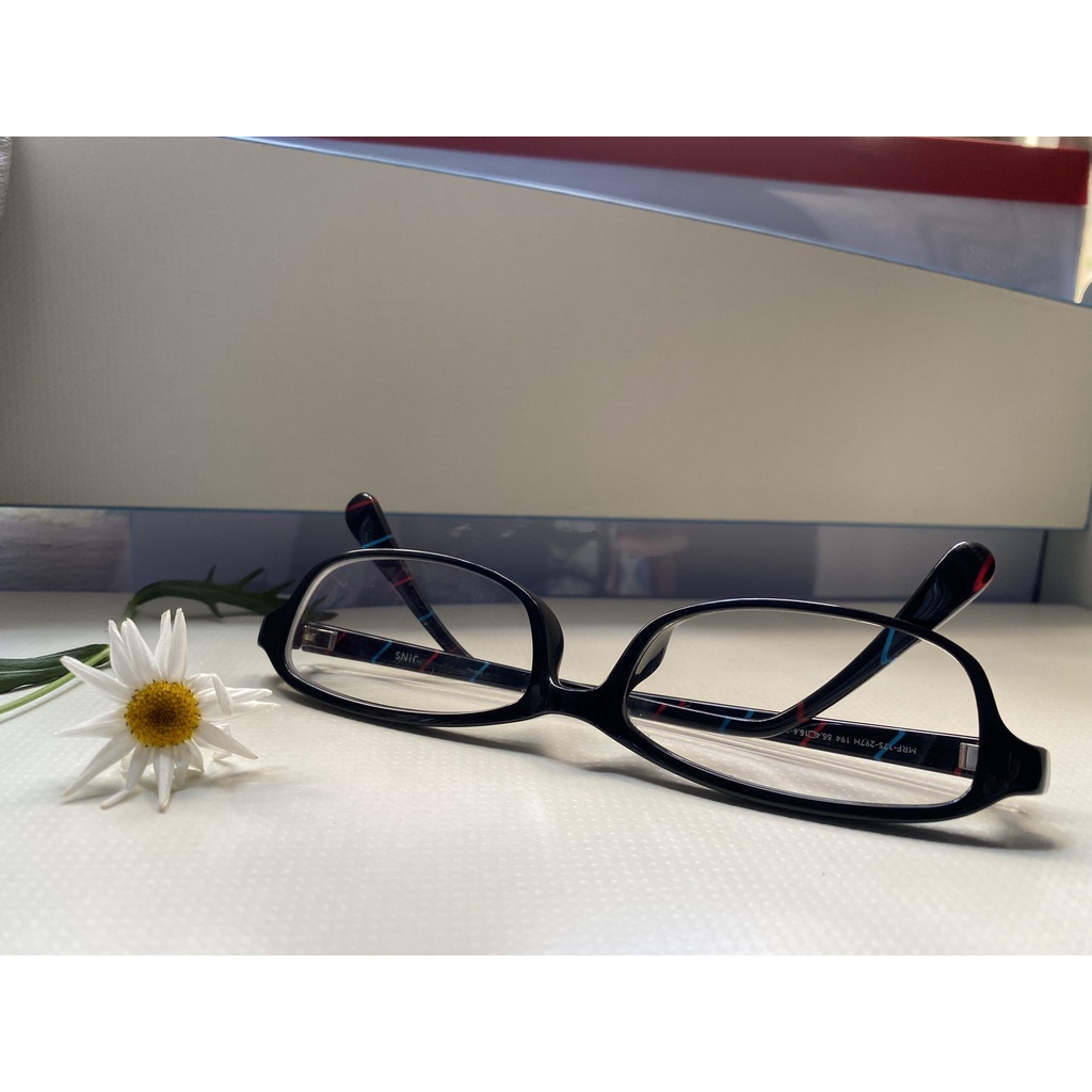 Mắt Kính Gọng Kính JINS Chữ nhật Second Hand Nhật Bản Chính Hãng - JP003