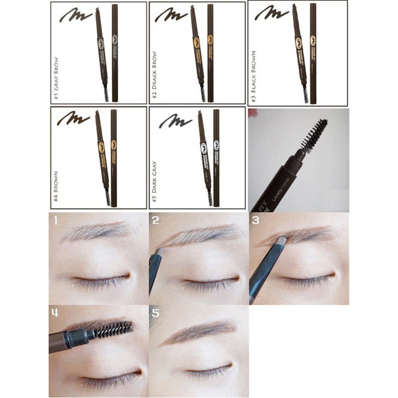 Chì kẻ mày Lovely Meex Design My Eyebrow Pencil