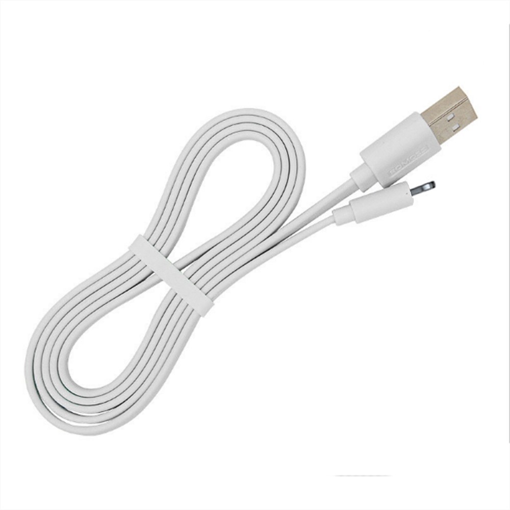 T Cáp sạc nhanh lightning Romoss CB12f chống rối dài 1m/Sạc nhanh 2A cho iPhone/iPad (Wh) - Hãng sản xuất chính thức 3