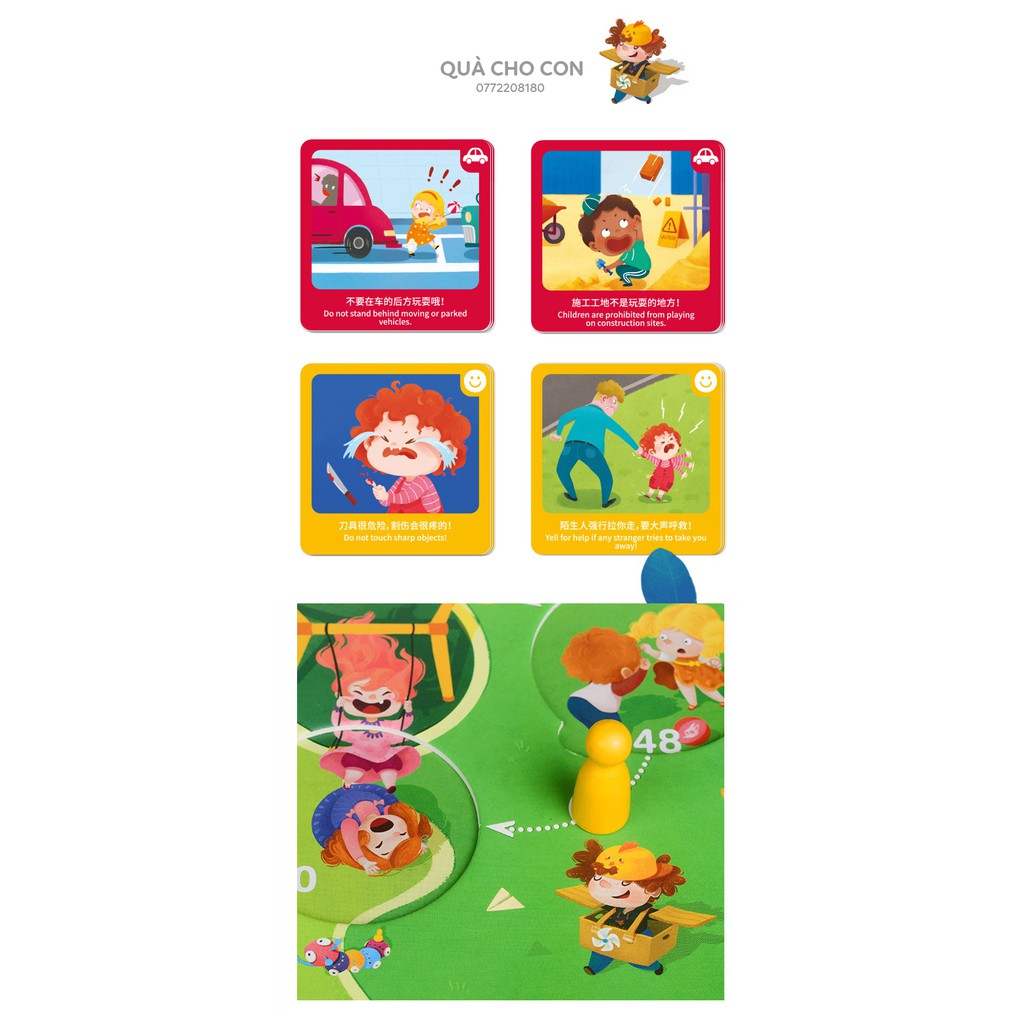 BỘ BOARD GAME GIÚP TRẺ HỌC KỸ NĂNG SỐNG, PHÒNG TRÁNH TRƯỚC MỌI HIỂM NGUY