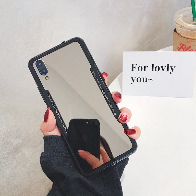 Ốp lưng tráng gương thời trang sang trọng cho Vivo Y17 V15 Y93 Y95 Y91 Y91i Y97 X21i Y83 Y81 Y85 V9 Z1 Z1i