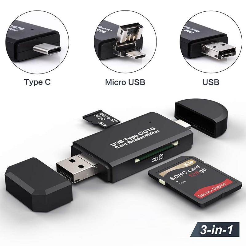 Đầu Đọc Thẻ Nhớ Sd 3 Trong 1 Usb 2.0 Tf / Miix