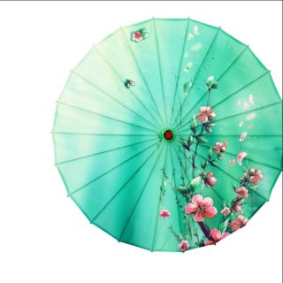 Ô giấy dầu Trung Quốc. Ô cổ trang họa tiết hoa (order)