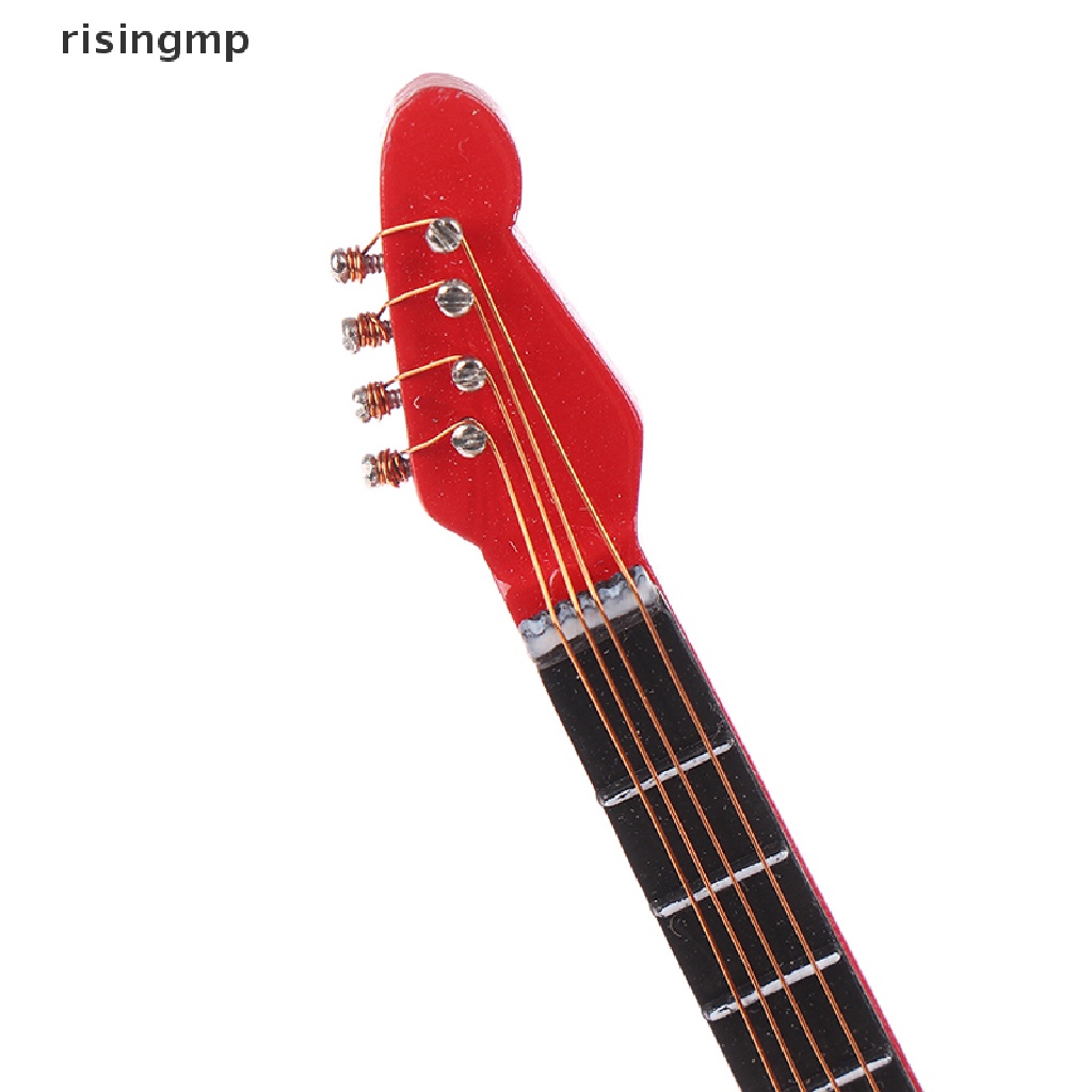 Đồ Chơi Đàn Ghita Điện Tử Có Nhạc Cho Nhà Búp Bê Tỉ Lệ 1: 12 ♨Trên đó