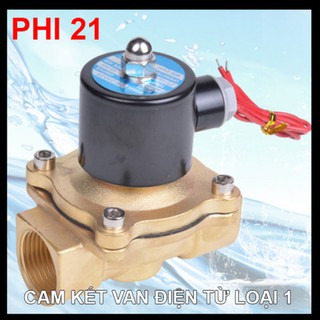 Van nước tự động điều khiển bằng điện, van điện từ phi 21-220V