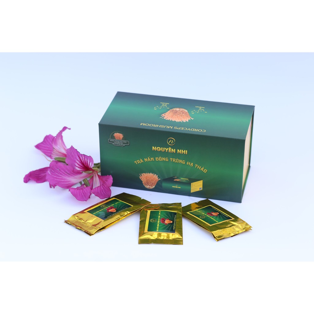 Trà đông trùng hạ thảo Linh Chi hộp 25 gói LC1