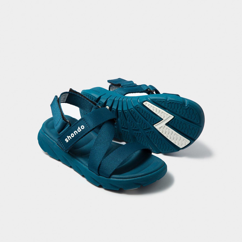 Giày sandal shondo F6 sport xanh navy full F6S303