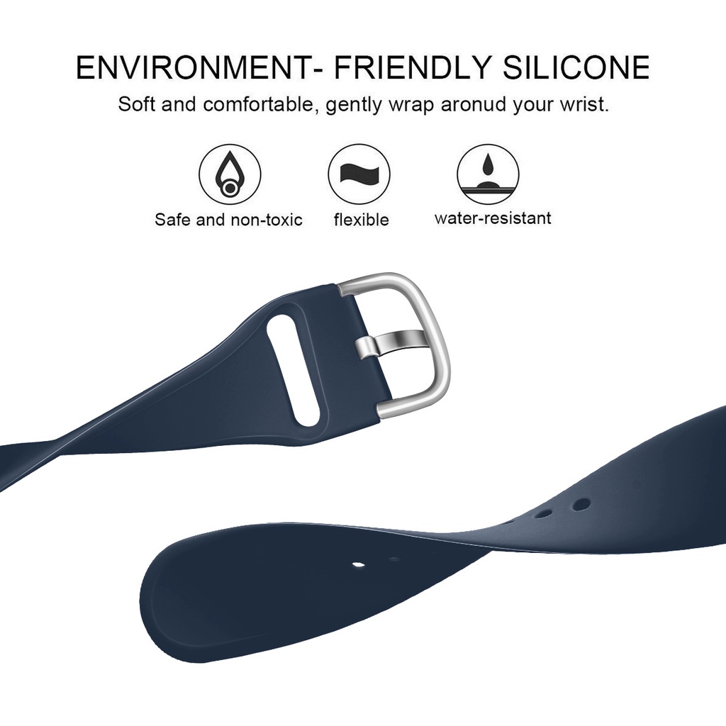 Dây Đeo Silicon Mềm Có Khóa Kim Loại Cho Đồng Hồ Thông Minh Apple Watch 41 / 40 / 38mm 49 / 45 / 44 / 42mm Series Ultra / 8 / 7 / SE / 6 / 5 / 4 / 3 / 2 / 1