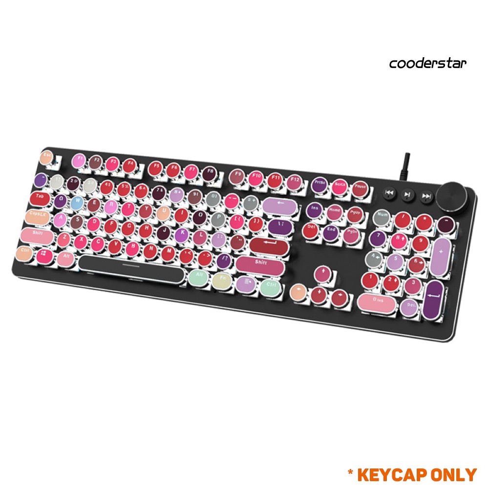 Bộ 104 Nắp Nút Bàn Phím Tròn Pbt Thông Dụng Cho Cherry Mx