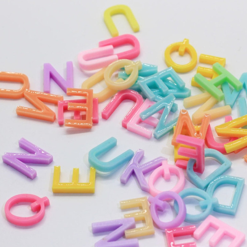 Set 30 Phụ Kiện Chữ Cái Bằng Nhựa Màu Sắc Ngẫu Nhiên Dùng Để Dạy Học Cho Bé
