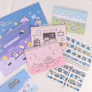 Sổ chiết và lưu trữ sticker, washi size A5/A4, có lò xo/ Sổ bảo quản hình dán washi tape Tẻn Tẻn