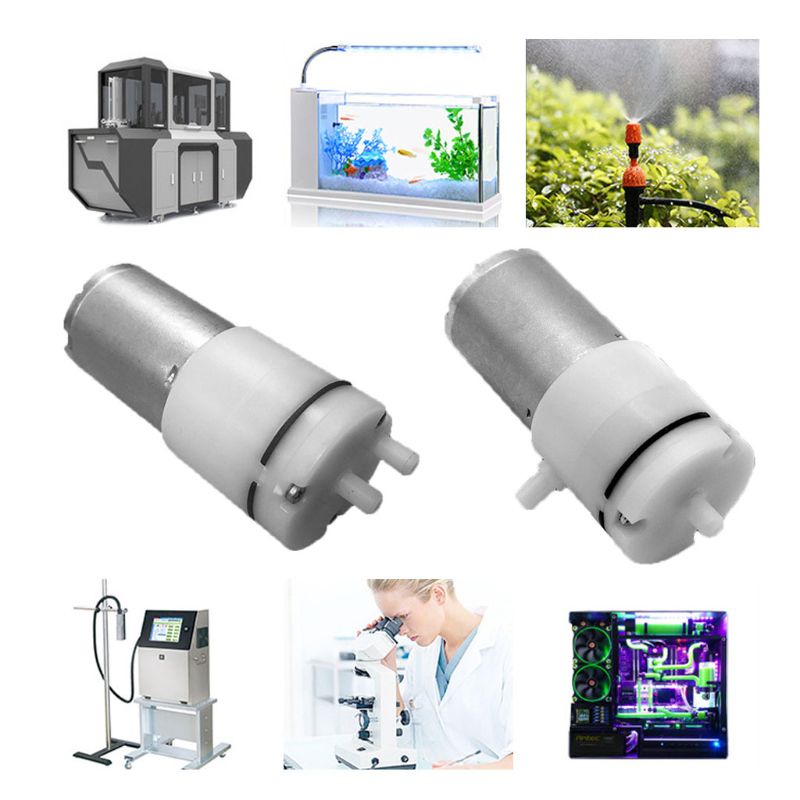 Máy bơm chân không mini Dc12V 370 chuyên dụng