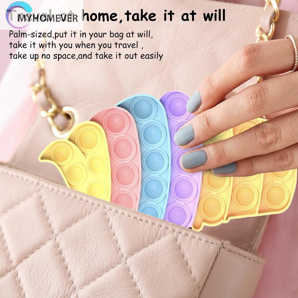Pop It Fidget Đồ chơi Ice Cream Push Bubble Sensory Đồ chơi Fidget Anti Stress Puzzle Đồ chơis Rainbow