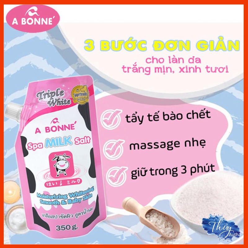 Muối Bò Tẩy Da Chết Thái Lan Abonne Spa Milk Salt 350g