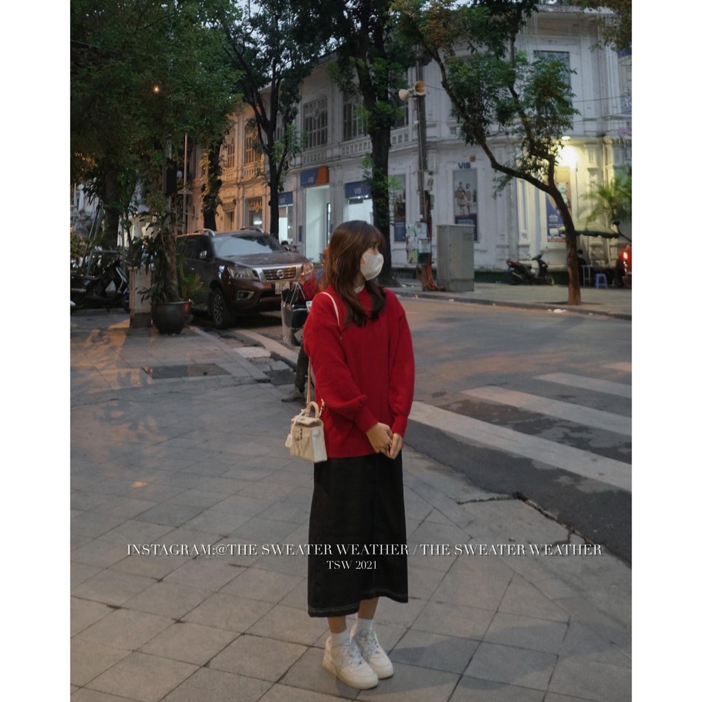 [Mã 2611THTRANG100K hoàn 10% xu đơn 99K] (Ảnh thật) Áo len cổ viền ren tay bo the.sweaterweather TSW | BigBuy360 - bigbuy360.vn