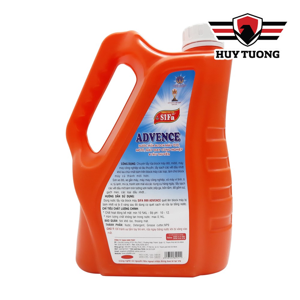 Nước tẩy rửa Block ( lốc ) máy ô tô, moto, máy may công nghiệp, tàu thuyền Sifa 999 ( 2000ml ) cao cấp - Huy Tưởng