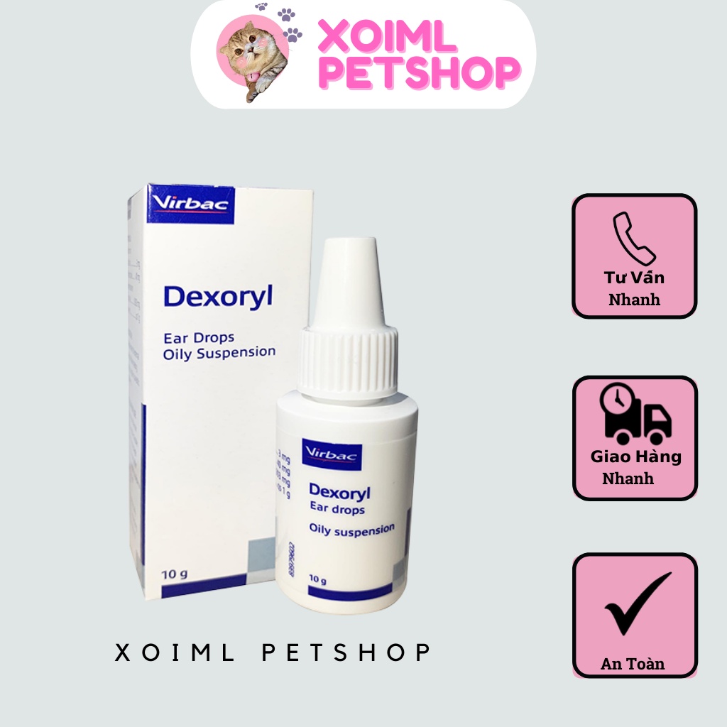 Dung Dịch Nhỏ Viêm Tai Cho Mèo - Virbac Dexoryl