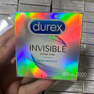 Bao Cao Su Mỏng Vô Hình Durex Invisible hộp 3 cái