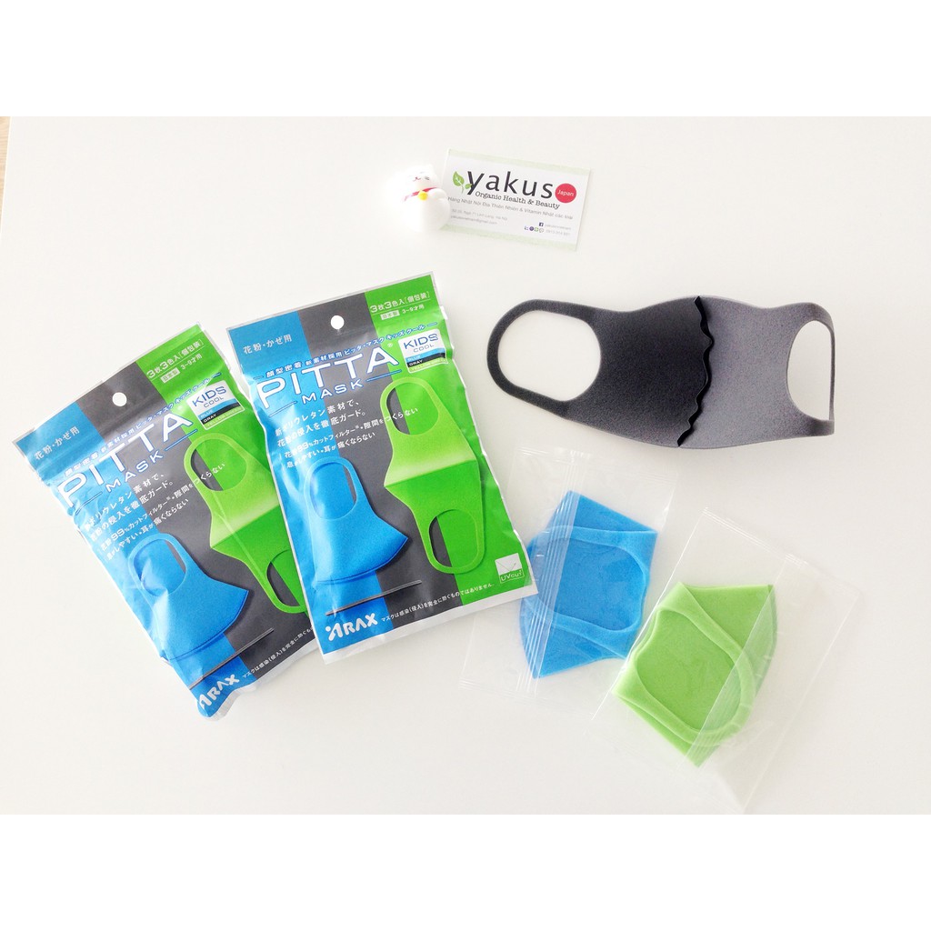 Khẩu trang Pitta Mask chính hãng của Arax Nhật Bản chống UV, cản bụi 99% nhiều màu sắc cho trẻ em | BigBuy360 - bigbuy360.vn