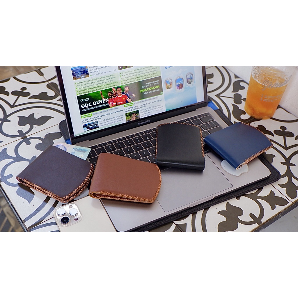 Ví Nam Mini Kiểu Ngang Thời Trang Da Bò 4K Đựng Tiền Và Đựng Thẻ Tiện Lợi 4K21