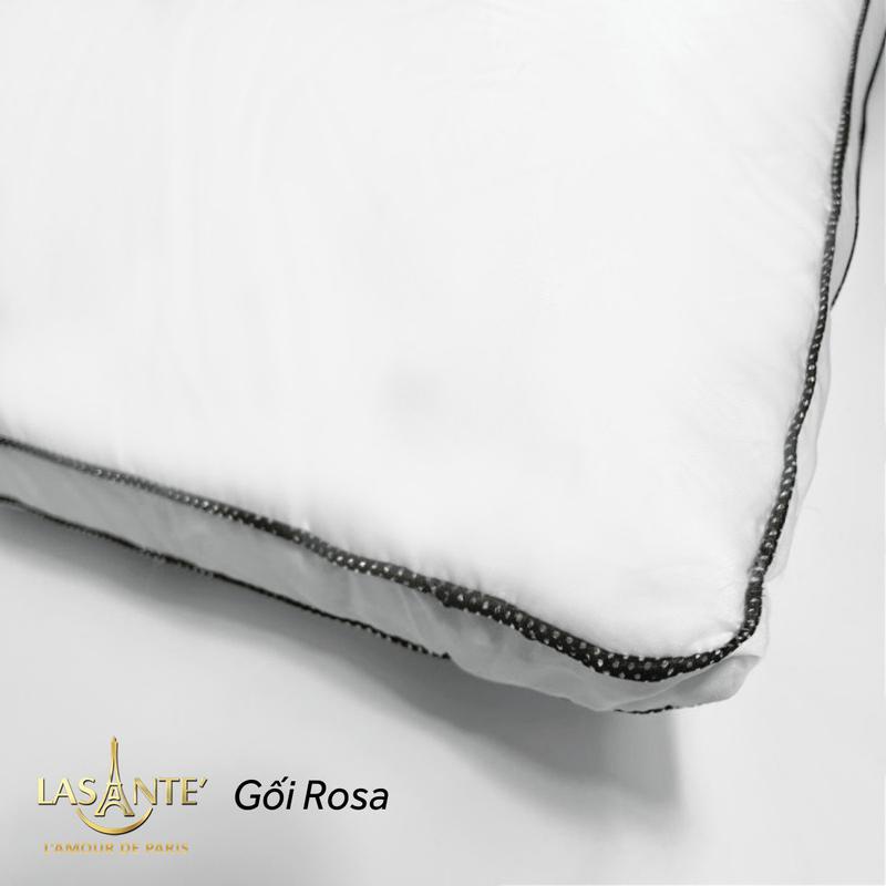 Ruột gối nằm Lasante' phong cách Pháp bông đậu nành màu trắng kích thước 50x70 cm/ 45x65cm
