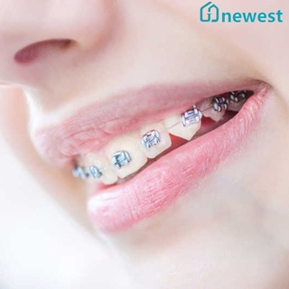 [Hàng mới về] Bộ 10 Mắc Cài Niềng Răng Bằng Thép Không Gỉ Niềng răng mắc cài tự buộc chủ động chỉnh nha mini