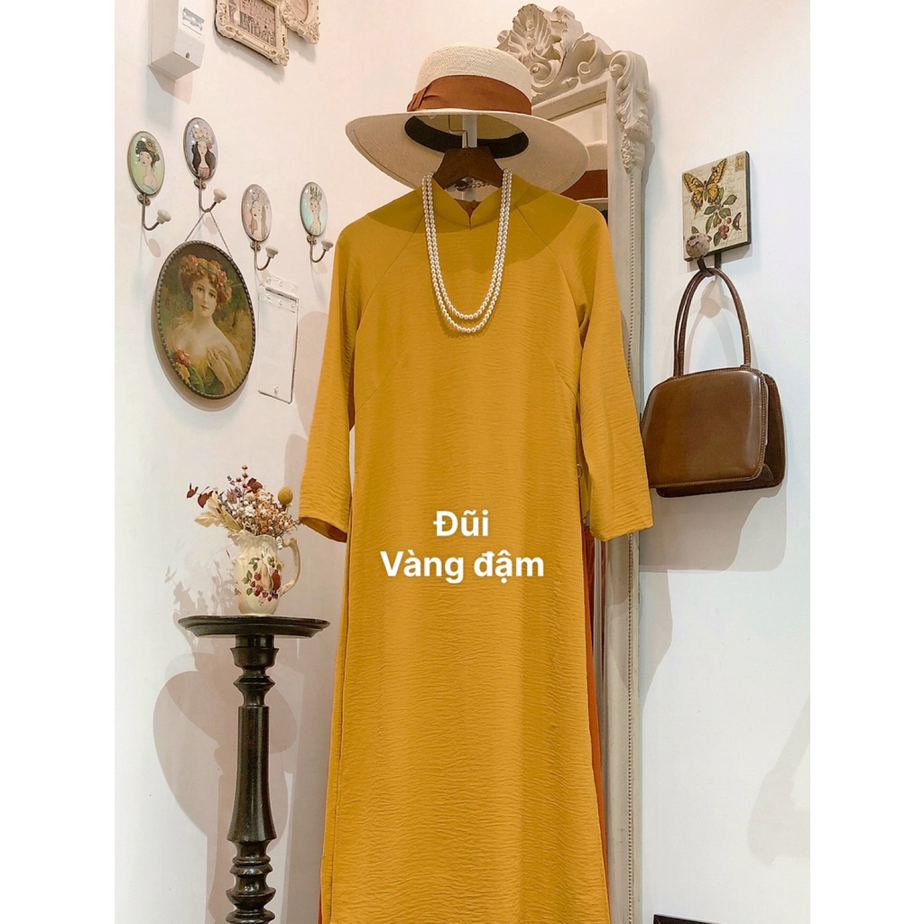 Áo dài lẻ đũi màu trơn
