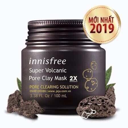 MẶT NẠ ĐẤT SÉT INNISFREE SUPER VOLCANIC PORE CLAY MOUSSE MASK