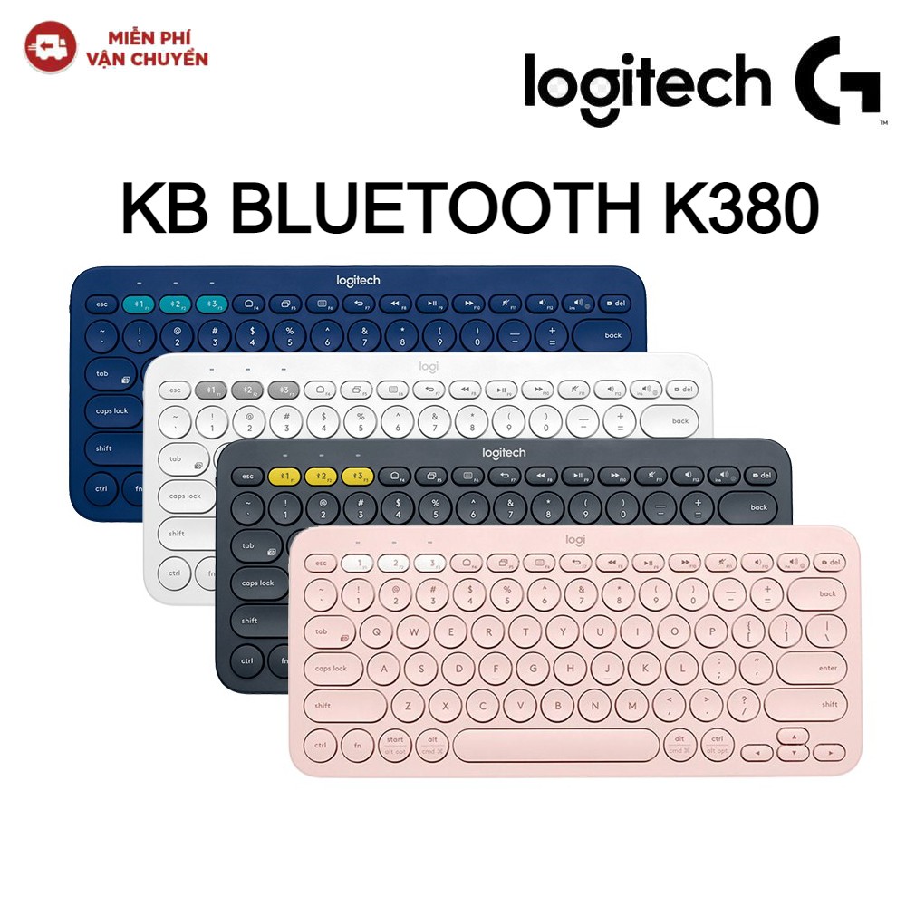 Bàn phím Bluetooth Logitech K380 Multi-Device - Kết nối Bluetooth cùng lúc 3 thiết bị