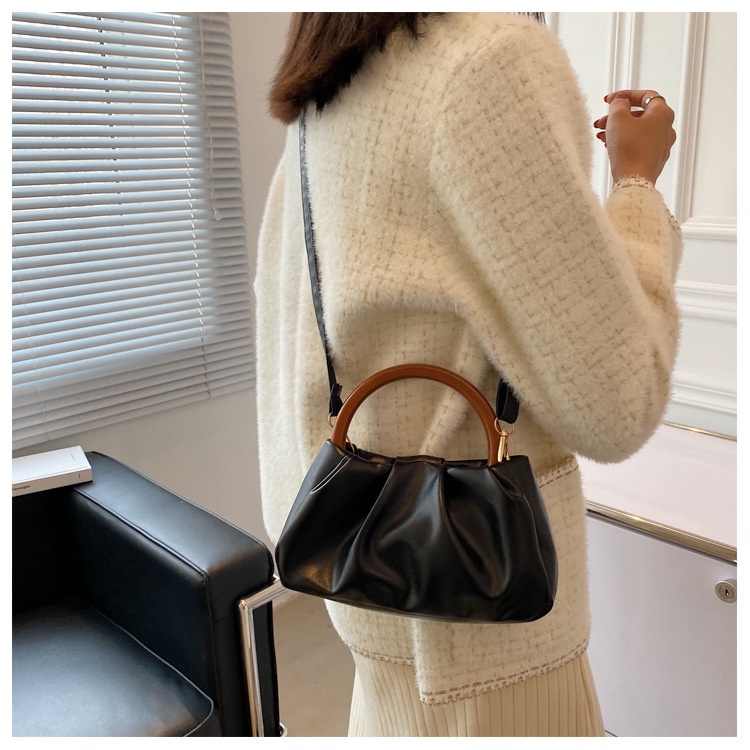 Túi xách JASMIN NOIR làm từ da PU hình vuông thời trang dành cho nữ