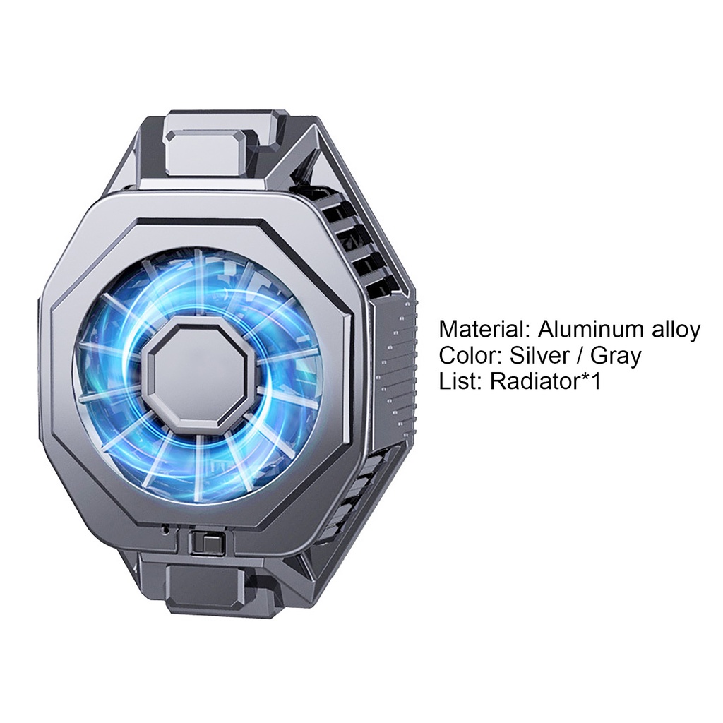 Quạt Tản Nhiệt Nhanh Bán Dẫn 5 Cánh Xoay Được Có Thể Thu Gọn Cho Chơi Game Trên Điện Thoại