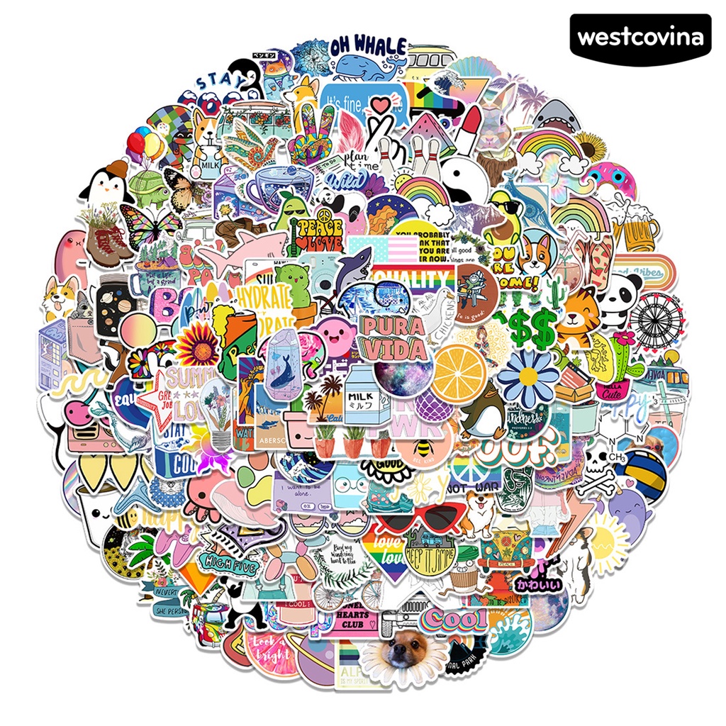 [Hot]✍1 Set Sticker Dán Mắt Bằng Nhựa PVC Chống Nước Dễ Thương Bắt Mắt Sành Điệu
