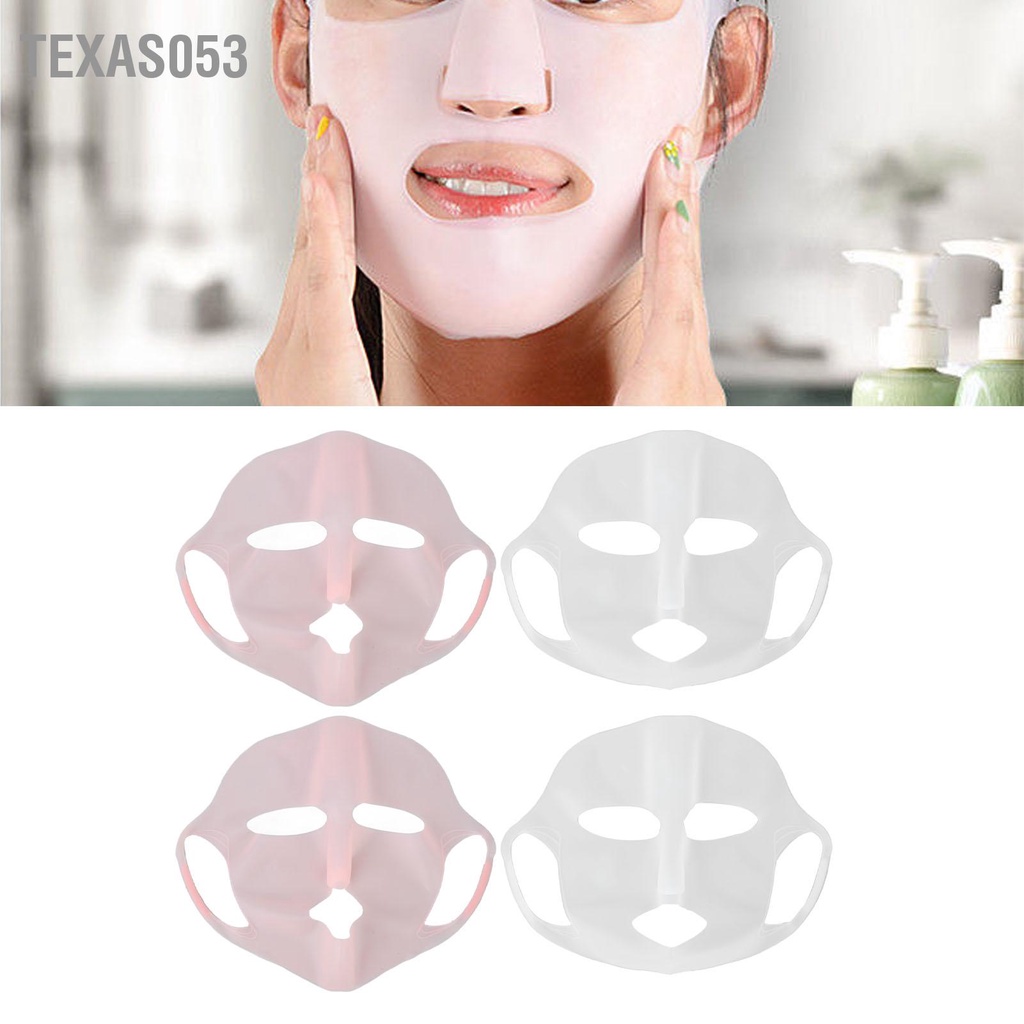 Hàng Sẵn 4 pcs Mặt Nạ Silicon  - Tăng Khả Năng Hấp Thụ Dưỡng Chất Của Mặt Nạ Giấy【Texas053】