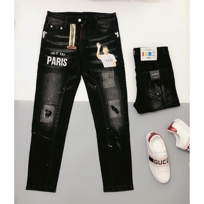 Quần Biker Dsquared2 Messi khoá lệch hot 2021